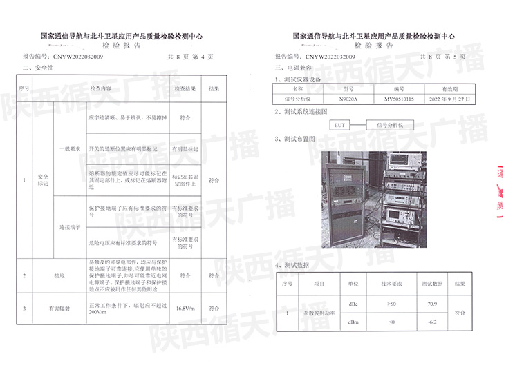 XFM-3A调频发射机检测报告-第3张